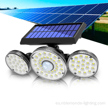 Luz de pared con energía solar de jardín